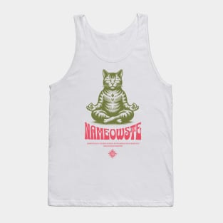 Meditating cat | Nameowste Tank Top